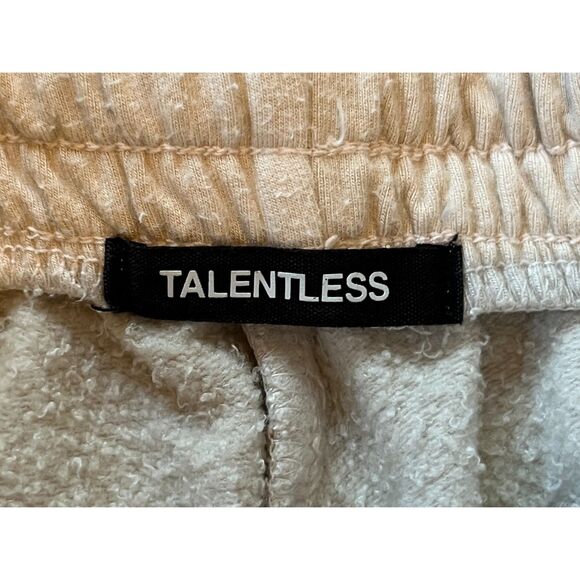TALENTLESS Cream Terry Cloth Casual Gym Shorts Women's Size XS - Picture 3 of 7